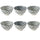 Set 6 Coppette Ø13,5x8 cm 350 ml in Gres VdE Tivoli 1996 Double Blue