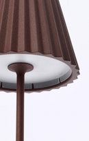 Lampada  da Tavolo Ø12,5x36 cm in Metallo Artika Marrone