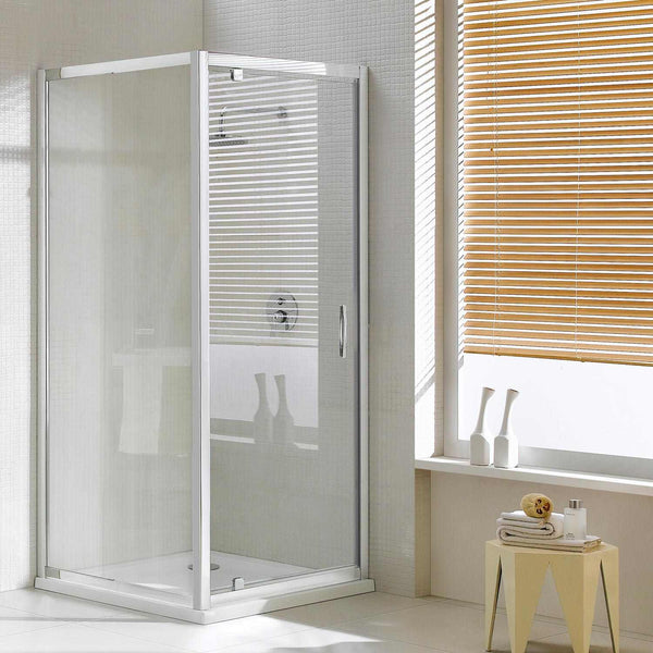 acquista Cabine de douche d'angle 80x90 cm 1 porte battante en cristal transparent 6 mm H198 Fosterberg Aalborg Duo