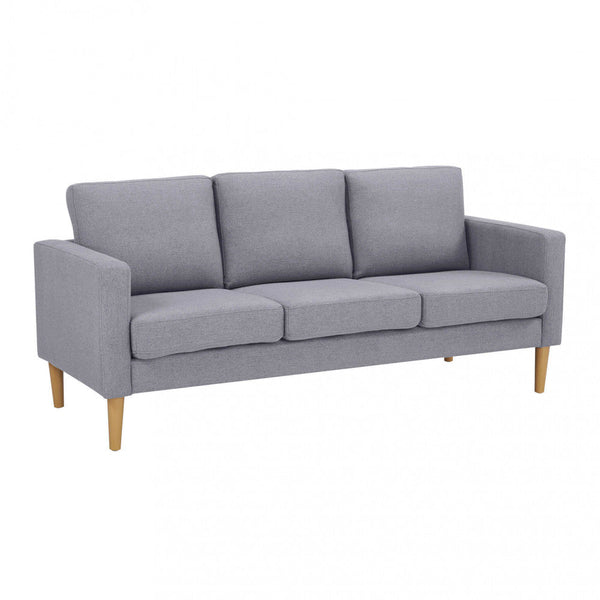 sconto Canapé 3 places Ramsey 180x73x82 h cm en tissu gris clair
