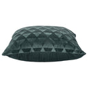Set 2 Cuscini Decorativi 43x43x6 cm in Poliestere VdE Tivoli 1996 Triangoli Verde