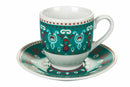 Set 6 Tazzine Caffè con Piattino in Porcellana Villa d'Este Home Tivoli Shiraz