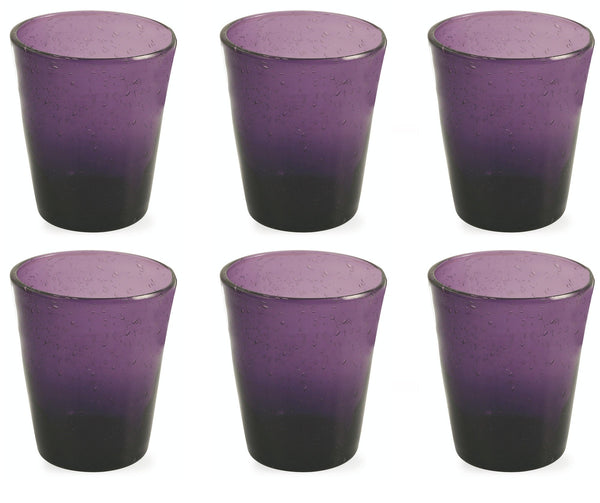 Set de 6 Verres Ø9x10 cm en Verre Soufflé VdE Tivoli 1996 Cancun Violet sconto