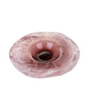 Ciotola Decorativa Ø 40 cm in Vetro Bianco Malva