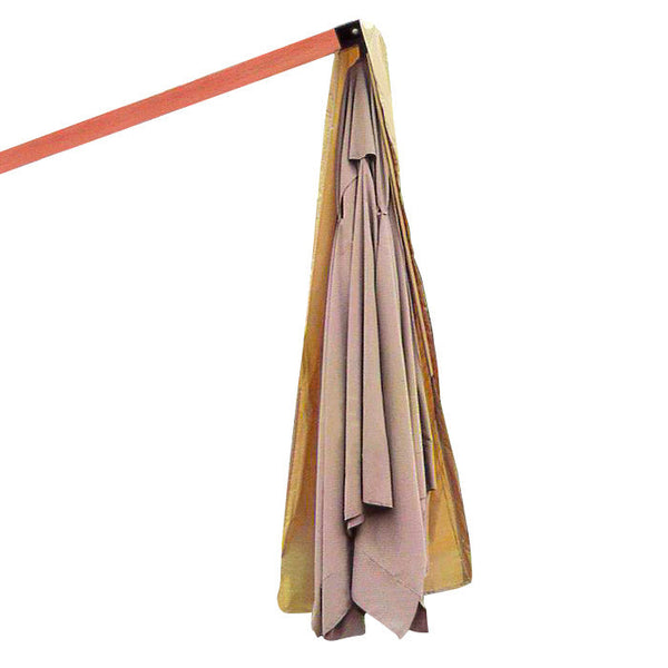 prezzo Housse pour parasol de jardin en porte-à-faux 3x4m en polyester marron