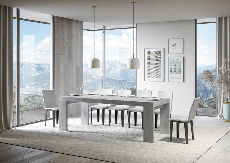 Tavolo Allungabile 120/224x90x77 cm Roxell Premium Cemento