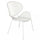 Fauteuil empilable Midway 64x54x85 h cm en acier blanc