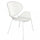 Fauteuil empilable Midway 64x54x85 h cm en acier blanc