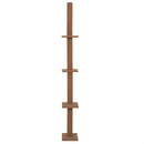 Albero Tiragraffi per Gatti in Legno 43x27x228-260 cm  Marrone