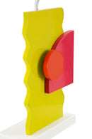 Lampada da Tavolo Color 30x30x60,5 cm in MDF e Ferro e Tessuto Multicolor      