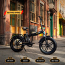 Fat-Bike Bicicletta Elettrica Pieghevole 36V a Pedalata Assistita 20” 250W SkyJet NitroPro Grigia