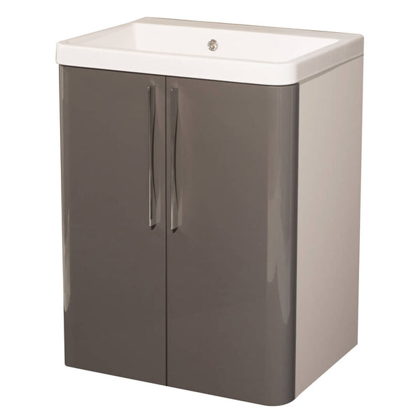 Meuble Lavabo 65,5x50,5x87 cm 2 Portes Montegrappa Novella Dipiù Anthracite sconto