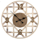 Orologio in legno naturale tondo cm Ø60x6