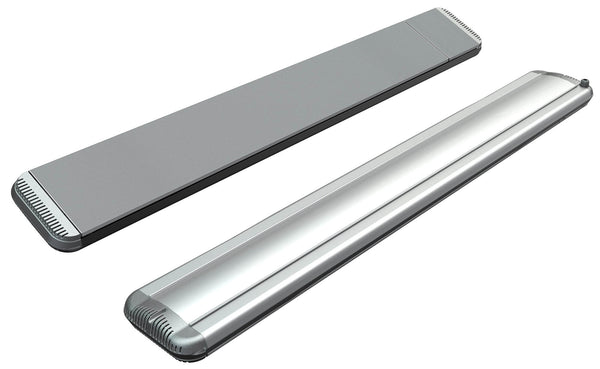 sconto Chauffage Électrique Infrarouge 141x20,1x5,8 cm Plafond 1800W en Aluminium Dimmable Moel Hot-Top Argent