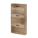 Scarpiera Serena 108x65x15 cm 3 ante noce country