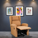 Poltrona Alzapersona Elettrica in Tessuto Tortora