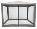 Gazebo da Giardino con Zanzariera 3x3 mt Soriani Dakar Tortora