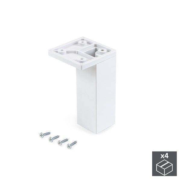 Emuca Pieds d'angle réglables 100 - 110 mm Plastique Blanc 4 pièces prezzo