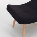 Poltrona Imbottita con Pouf 97x72x63 cm in Tessuto TFT Copenaghen Grigio Scuro