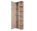 Mobile a Colonna 1 Anta Battente 6 Ripiani 142,5x47,5x18 cm TFT Ibiza Tabacco Chiaro