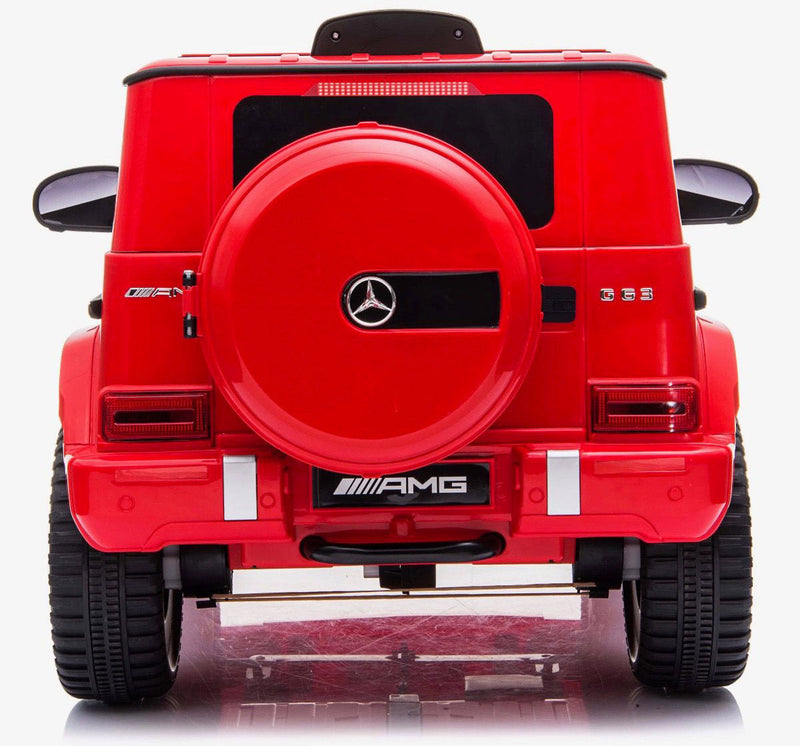 Macchina Elettrica per Bambini 12V con Licenza Mercedes G63 AMG Fuoristrada Rossa