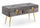 Banc de Rangement Polina en Tissu Effet Velours Gris