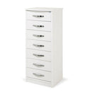 Cassettiera Settimino 45 111x46x42 cm bianco frassinato