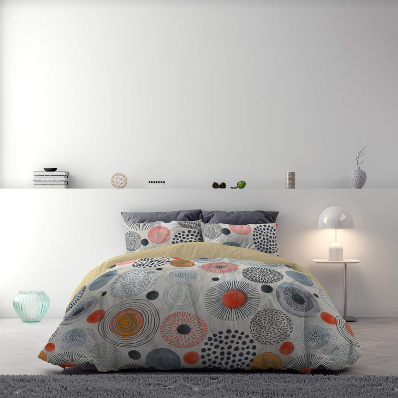 Copripiumino con stampa sul Sacco e Federe Doubleface Acquerello