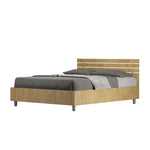 Letto Matrimoniale Francese Ankel Testata Doghe Dritta  Quercia Varie Misure