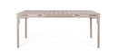 Tavolo Allungabile da Esterno 180-240x90 cm in Acciaio e HDPE Sarita Tortora  