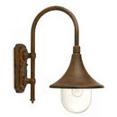 Lampada Applique in Basso Colore Ruggine per Esterno Linea Deluxe Livos