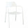 Chaise de jardin empilable Windsor 56x56x78 h cm en acier blanc