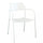 Chaise de jardin empilable Windsor 56x56x78 h cm en acier blanc