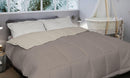 Piumino 1 Piazza e Mezzo in Microfibra 300gr Double Face Nocciola/Beige