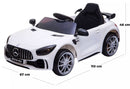 Macchina Elettrica per Bambini 12V con Licenza Mercedes GTR AMG Bianca