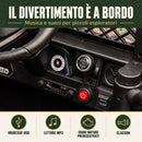 Macchina Elettrica per Bambini Fuoristrada Toyota Fj Cruiser 12V Telecomando Ruote in Gomma e Sedile in Pelle Nero e Mimetico