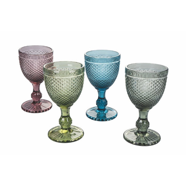 sconto Set de 4 Verres Losange VdE Tivoli 1996 4 Couleurs Différentes