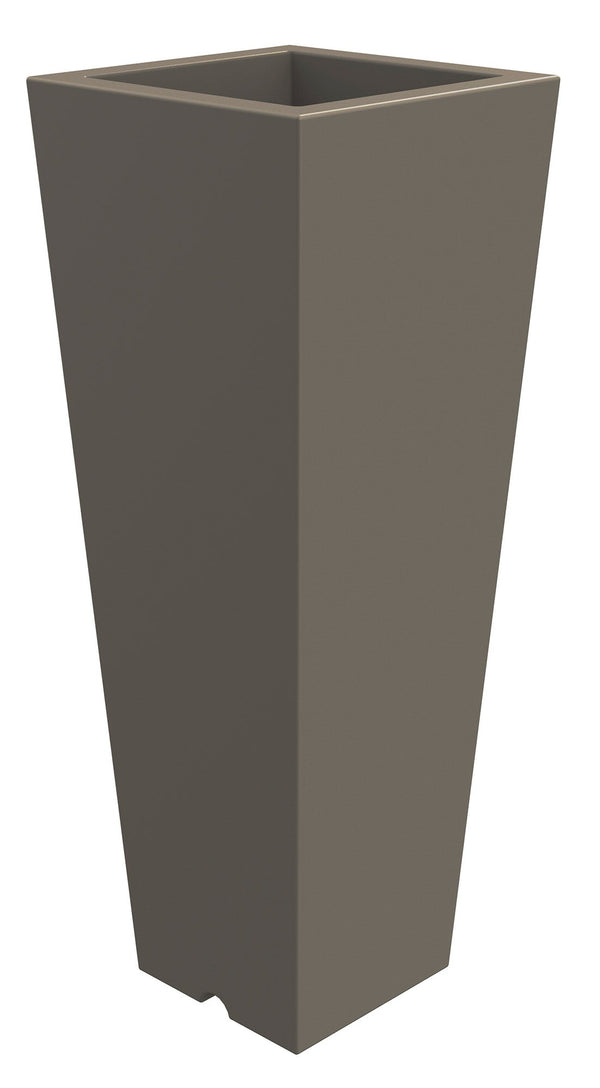 Vase 34x86 cm en résine Arkema Quadro 86 Tourterelle Gris sconto