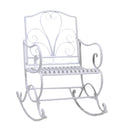 Dondolo da Giardino in Ferro 60x80H98cm Viareggio Bianco