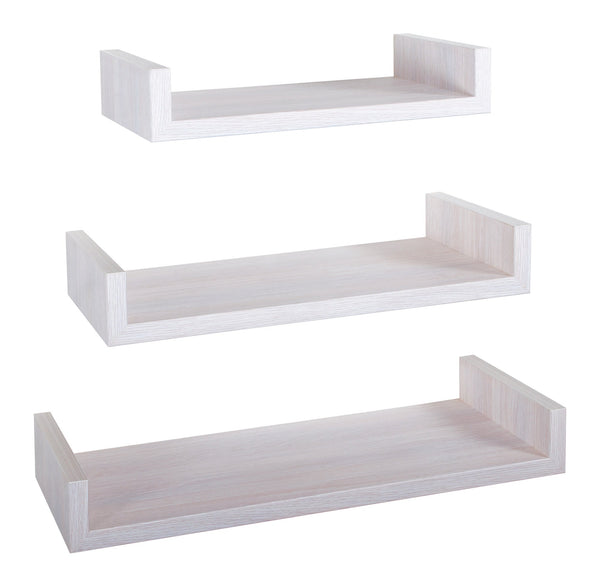 prezzo Set 3 Mensole da Parete 60-50-40x23,7x8 cm in Fibra di Legno Calamita Maxi Rovere Imperiale