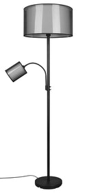 Piantana da Interno Attacco E27 in Metallo Nero Opaco