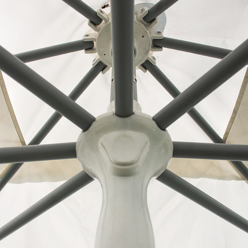 Ombrellone da Giardino 2,5x2,5 m Palo Ø38 mm in Alluminio Kraus Quattro Bianco