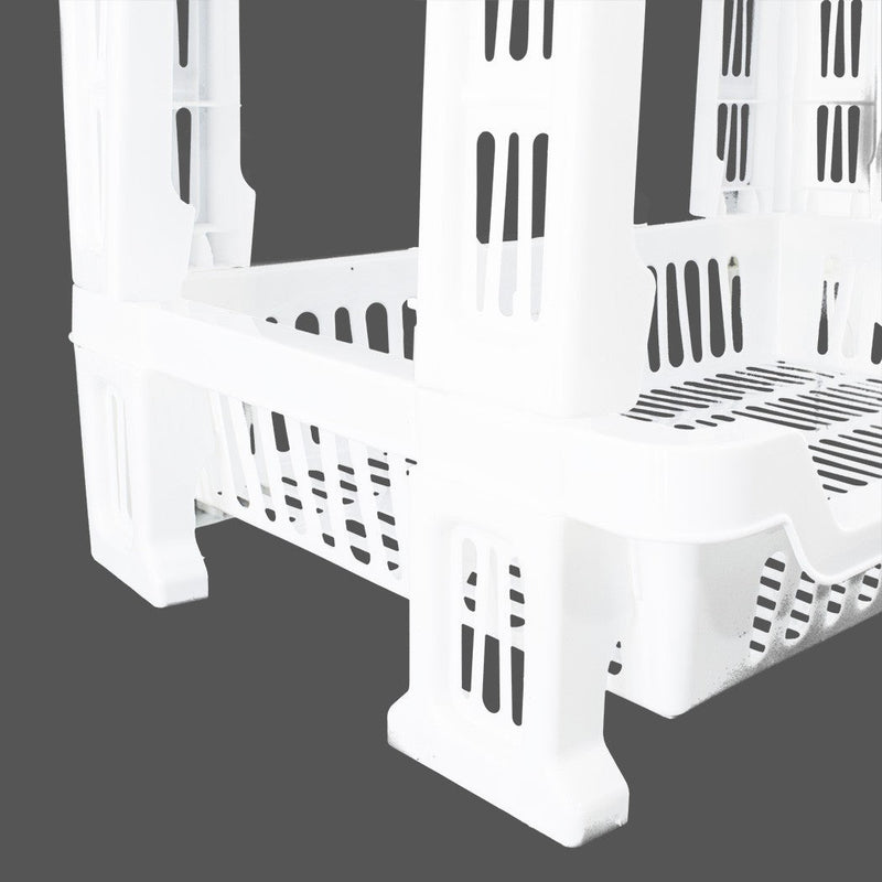 Carrello Portafrutta 4 Ripiani 42x35x75cm Cestino Espositore Salvaspazio