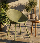 Sedia Ibiza Verde Set 2 Pz 59x59x83 cm in Polipropilene Verde      