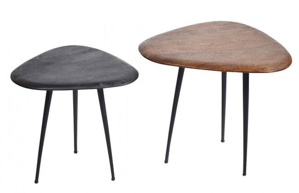 sconto Set 2 Tavolini Mayo in Legno