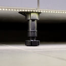 Piedino Regolabile con Base Pre-Assemblata per Mobile 148-165 mm Plastica Nero 40 Pezzi Emuca