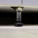Piedino Regolabile con Base Pre-Assemblata per Mobile 148-165 mm Plastica Nero 40 Pezzi Emuca
