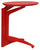 Table Basse Pliante Ø53x63 cm en Bois Rouge