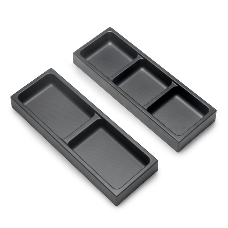 Set Organizer per Cassetti da Bagno Laterali in Plastica Emuca Tidy Grigio Pietra