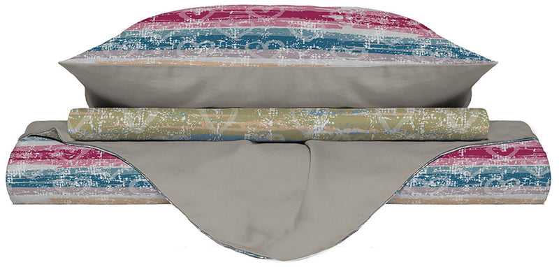 Copripiumino con Federe Stampato Love Lines Varie Misure